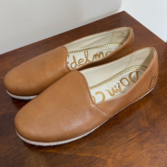 Sam Edelman Everie comfy tan light brown leather loafers size 8.5 - Picture 7 of 16